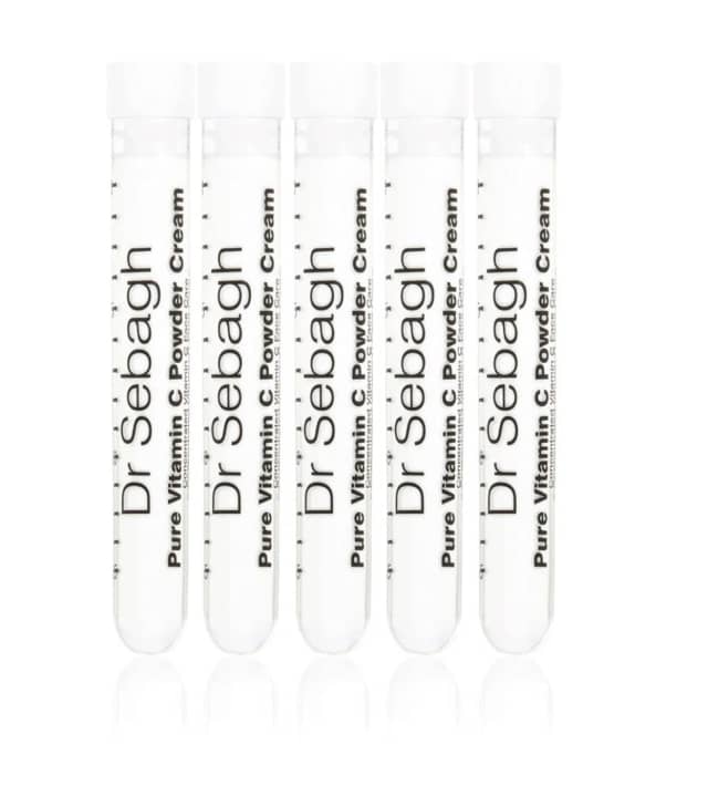 Set, Dr Sebagh, Pure Vitamin C Powder Cream, Revitalising, Cream, For Face, 5 pcs, 1.95 g