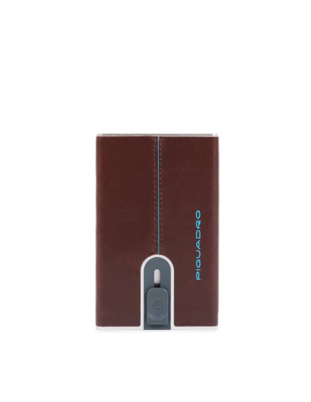 Piquadro, Blue Square Card Holders